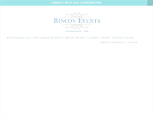 Tablet Screenshot of eventsbyrincon.com